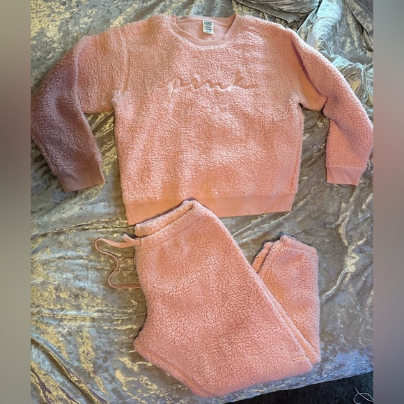 PINK Victoria's Secret Pants & Jumpsuits Victoria Secret Sherpa Set